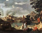 尼古拉斯 普桑 : Landscape with Orpheus and Euridice